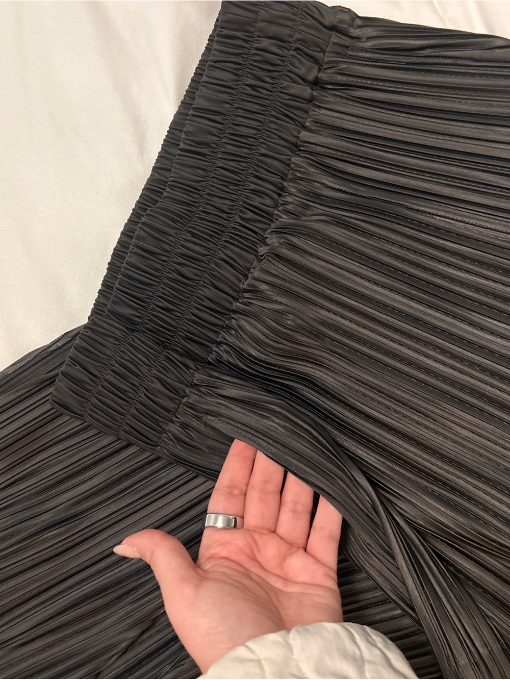 Ruti Pleated Maxi Skirt with Side Slit